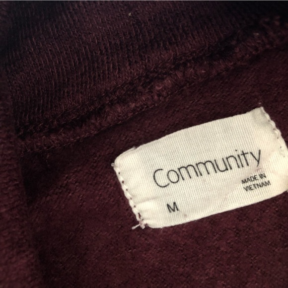 Aritzia Community Allora Turtleneck Long Sleeve Top in Maroon Size M - Picture 5 of 10